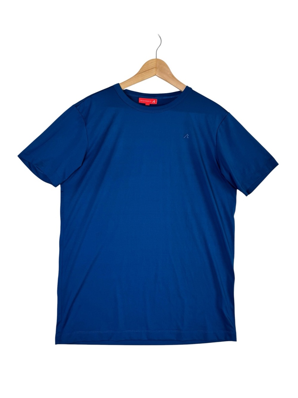Redvanly Short Sleeve Crewneck Performance Shirt Purepoly Blue Men's Size Medium
